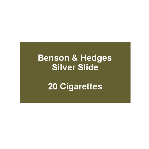 Benson & Hedges Silver Slide 1 Pack of 20 Cigarettes