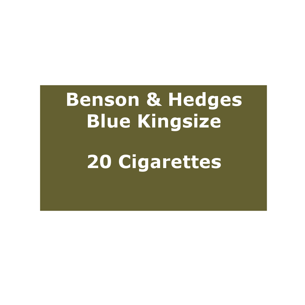 Benson & Hedges Blue Kingsize 1 Pack of 20 Cigarettes