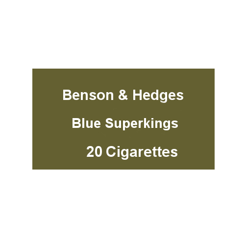 Benson & Hedges Blue Superkings - 1 Pack of 20 Cigarettes (20)