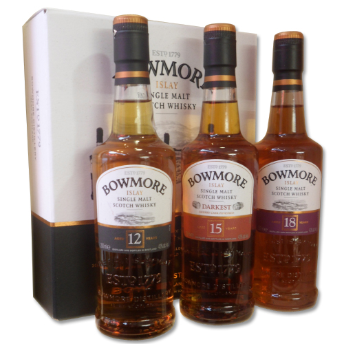 Bowmore Gift Set (12, 15, 18) - 3 x 20cl