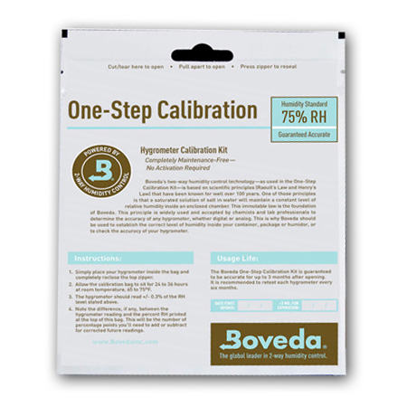 Boveda One-Step Hygrometer Calibration Kit