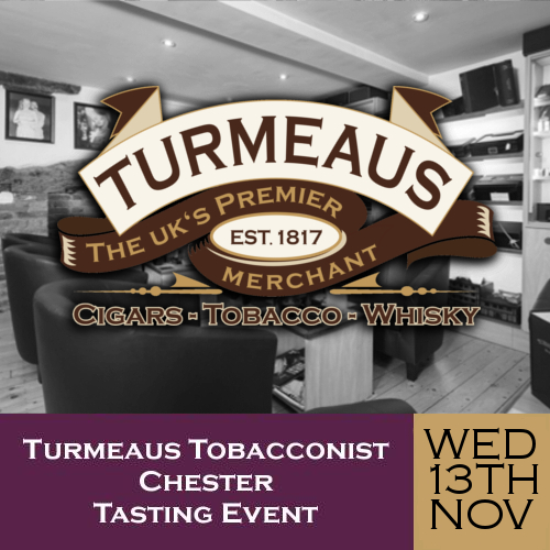 Turmeaus Chester Whisky & Cigar Tasting Event - 13/11/19