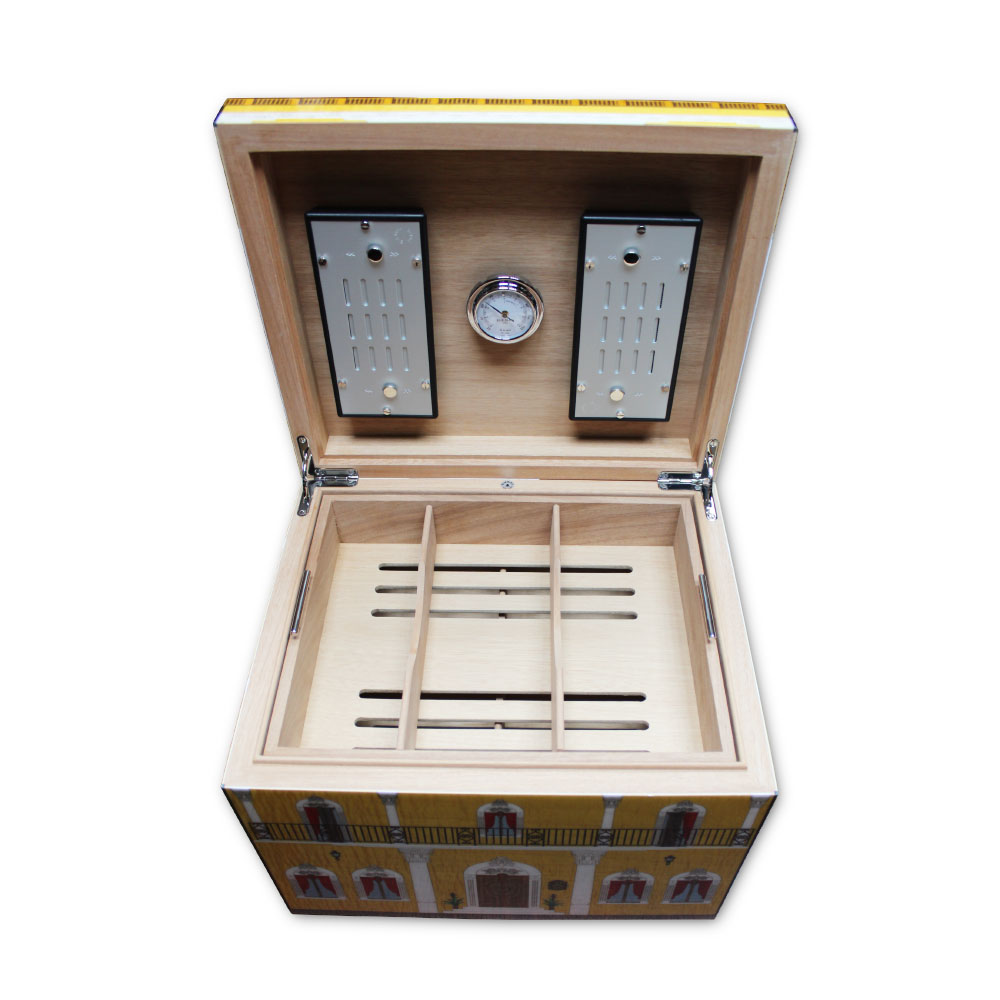 Elie Bleu Cigar Humidor "Casa Cubana" Palacio 110 Cigar Capacity