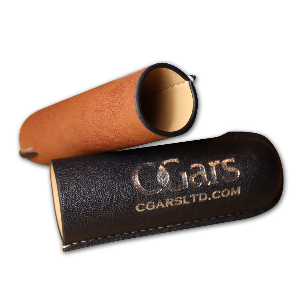 C.Gars Two Tone Leather Cigar Case Corto Single Cigar Case