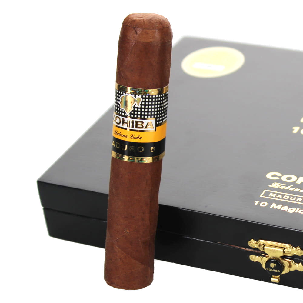 【葉巻空箱】ビックサイズ•COHIBA MADURO 5 Cohiba Maduro 5 Magicos Cigar - Box of 10