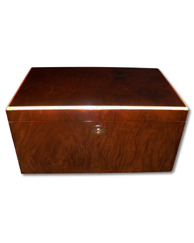 Daniel Marshall Ambiente Macassar Humidor with Tray - 150 Cigar Capacity