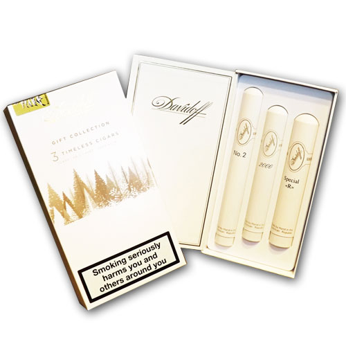 Davidoff Timeless Gift Collection - 3 Tubed Cigars Gift Pack (Discontinued)