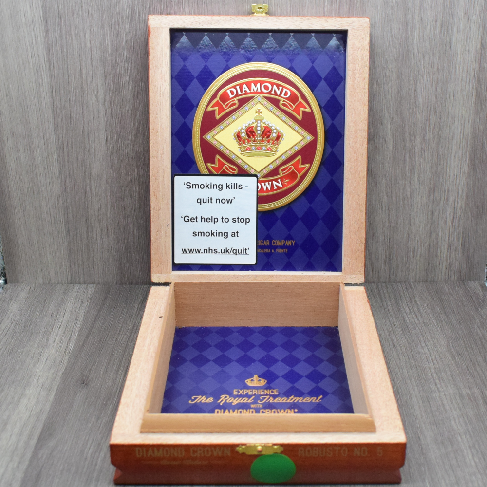 Empty Diamond Crown Maduro Robusto No. 5 Cigar Box