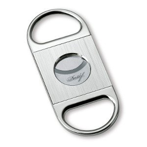 Davidoff Double Blade Cigar Cutter - Steel Brushed