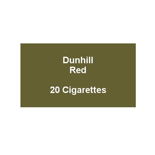 Dunhill King Size Red 1 Pack of 20 cigarettes (20) (Discontinued)