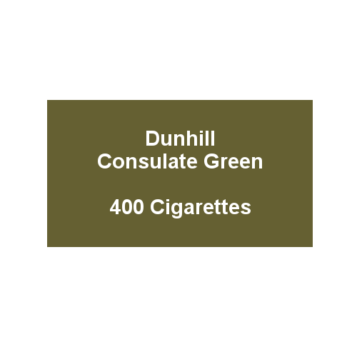 Dunhill Consulate Green King Size - 20 packs of 20 cigarettes (400) - End of Line - LIMITED STOCK