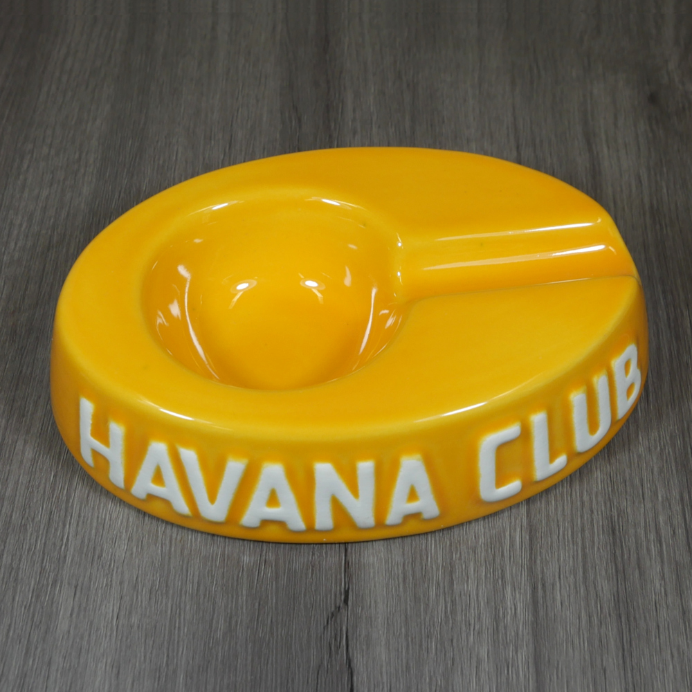 Havana Club Collection Ashtray - Egoista Single Cigar Ashtray - Corn Yellow