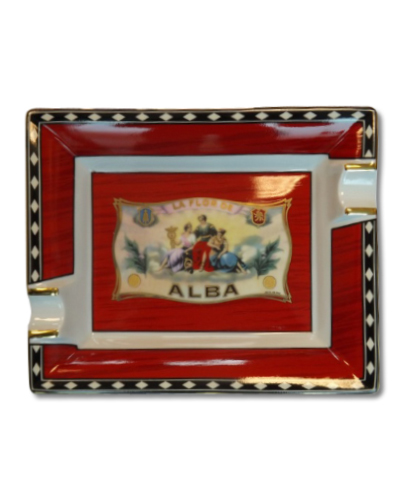 Elie Bleu Porcelain Cigar Ashtray - Alba Red