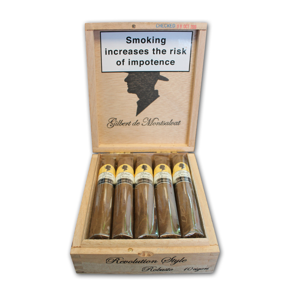 Gilbert De Montsalvat Revolution Style Robusto Cigar Box of 10