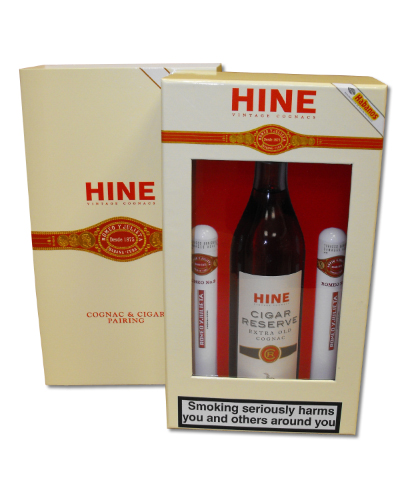 Hine Cognac 20cl and Romeo Cigars - Havana Gift Box