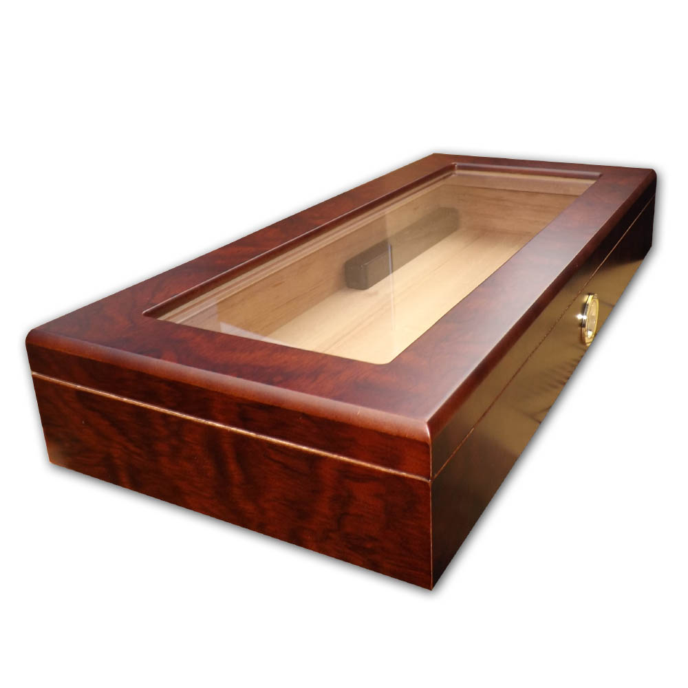 Angelo Glass Top Humidor External Hygrometer