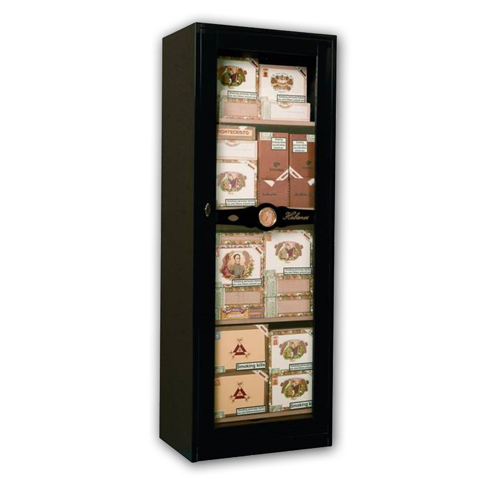Imperial - Free Standing Showcase Humidor - Black Lacquer Finish