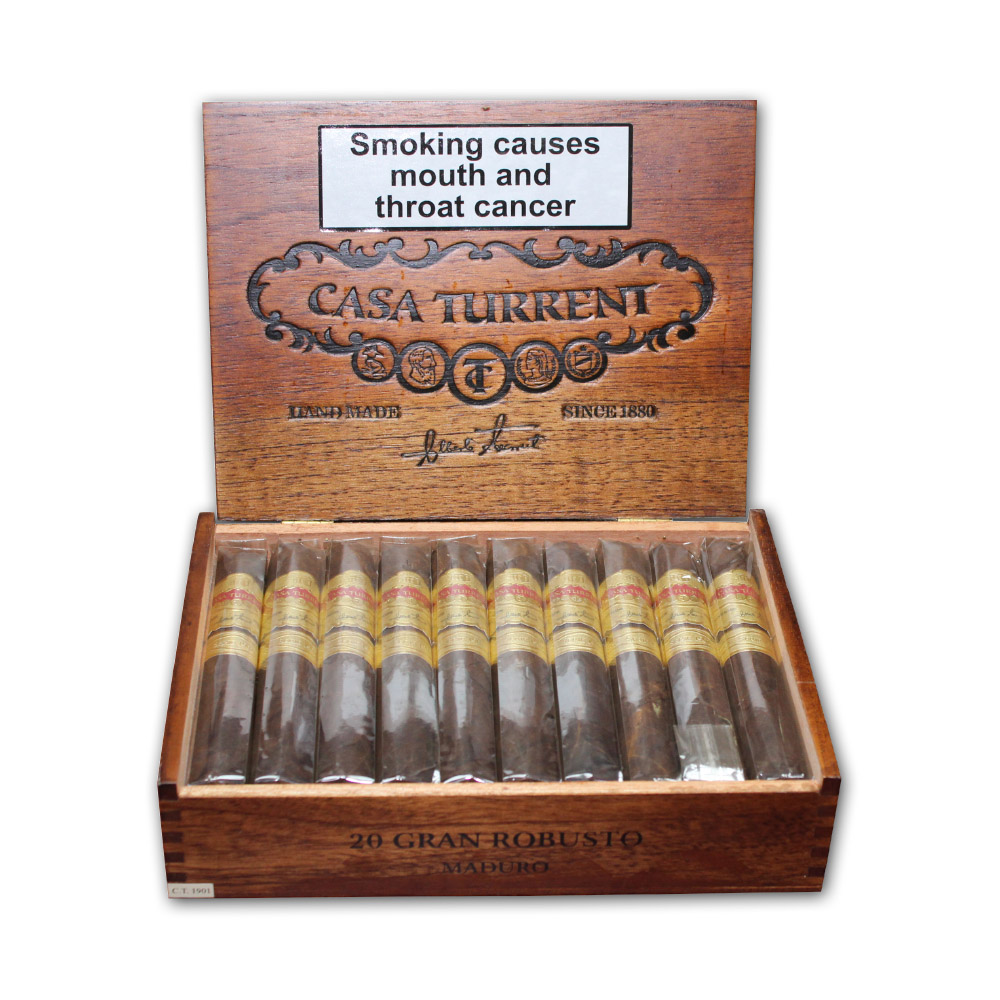 Casa Turrent 1901 Maduro Gran Robusto Cigar - Box of 20