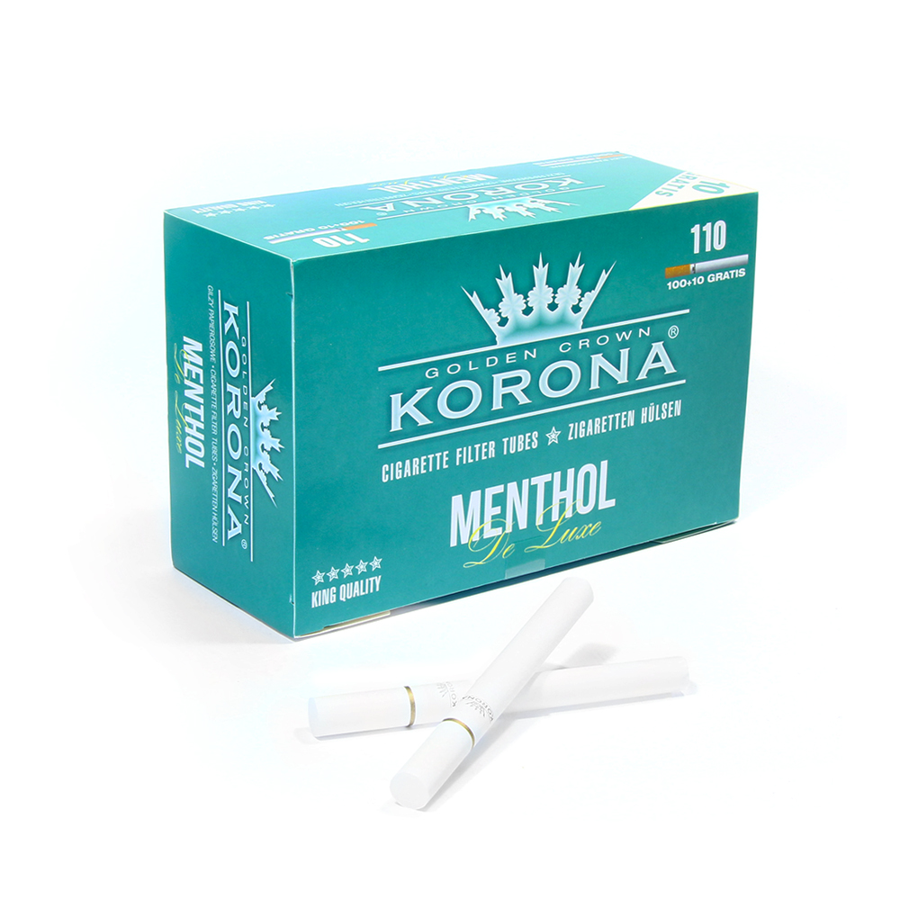 Korona King Size De Luxe Menthol Tubes