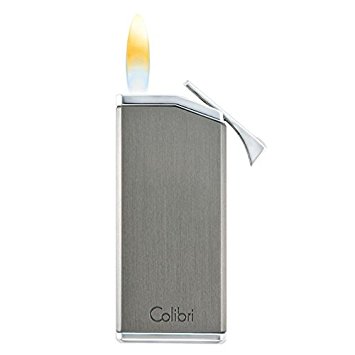 Colibri Delta Soft Flame Cigar Lighter - Gunmetal & Chrome
