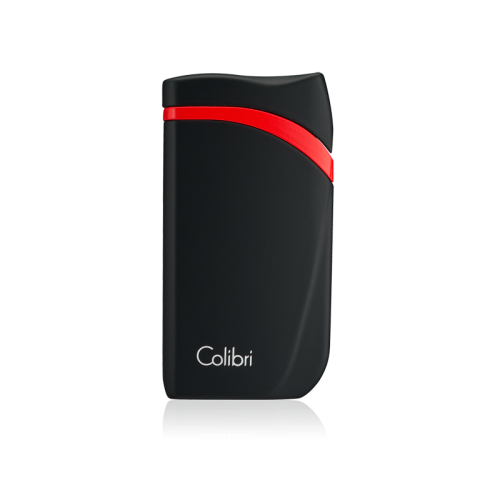 Colibri Falcon Single-jet Flame Lighter - Black & Red (Discontinued)