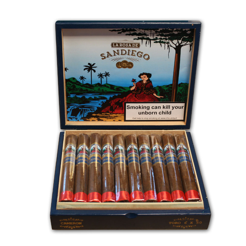 La Rosa de Sandiego Cameroon Toro Cigar - Box of 20