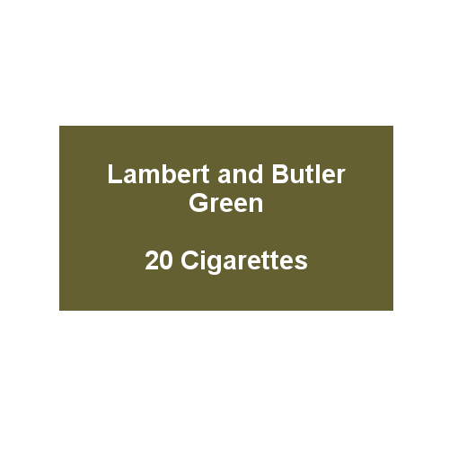 Lambert & Butler Green - 1 Pack of 20 Cigarettes - End of Line
