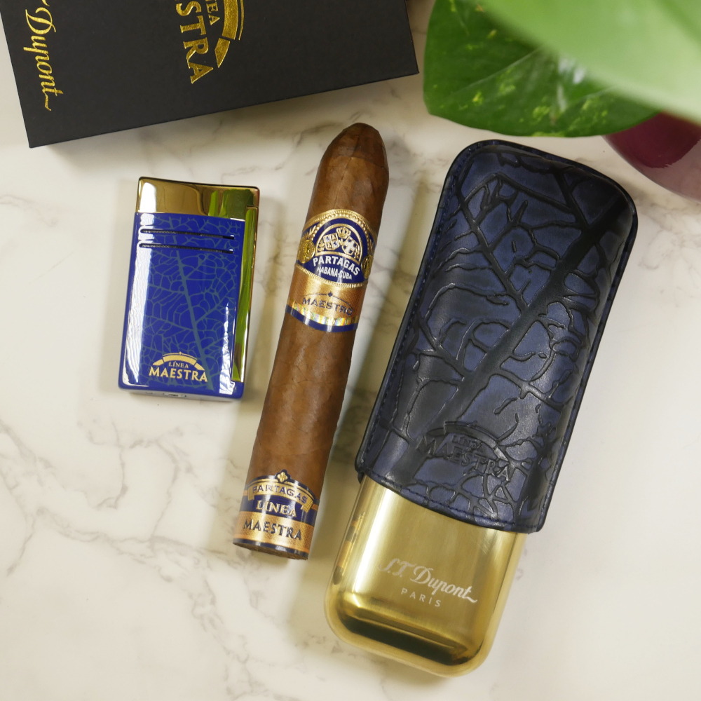 ST Dupont Partagas Linea Maestra Compendium Sampler - 1 Cigar & Accessories