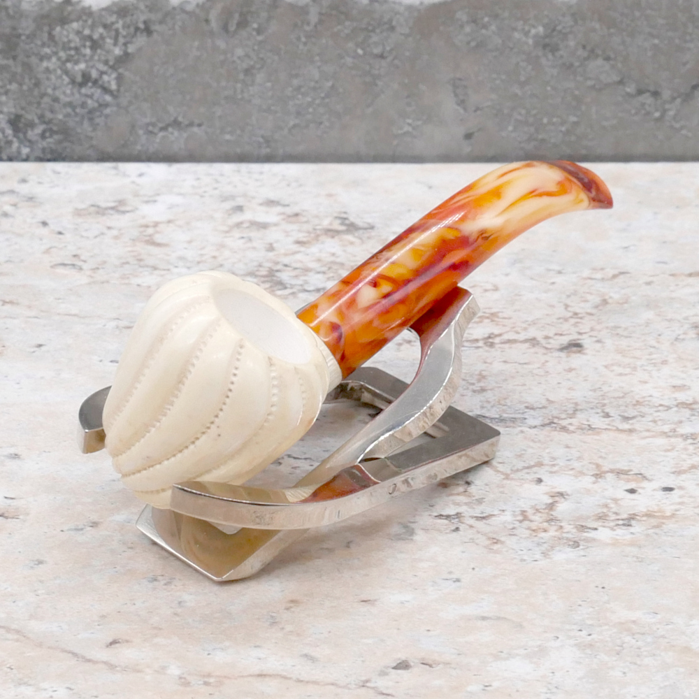 Meerschaum Small Bent Fishtail Pipe (MEER343)