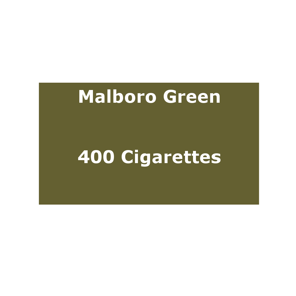 Marlboro Green 20 pack of 20 Cigarettes (400) End of Line