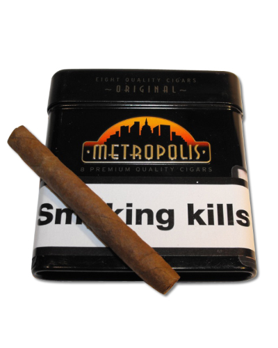 Metropolis Cigarillos Tin - Tin of 8 (Discontinued)