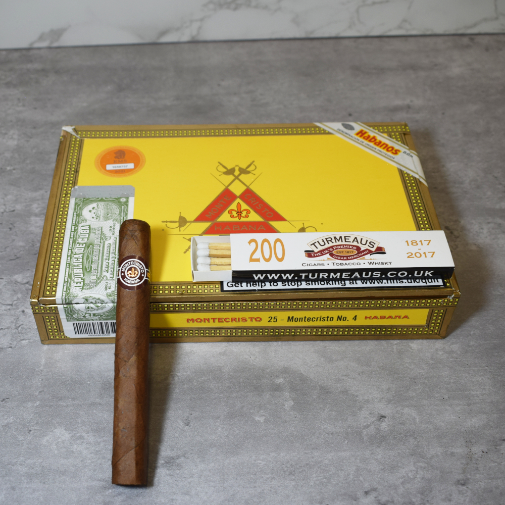 Montecristo No. 4 Cigar - Box of 25 | Montecristo Cigars
