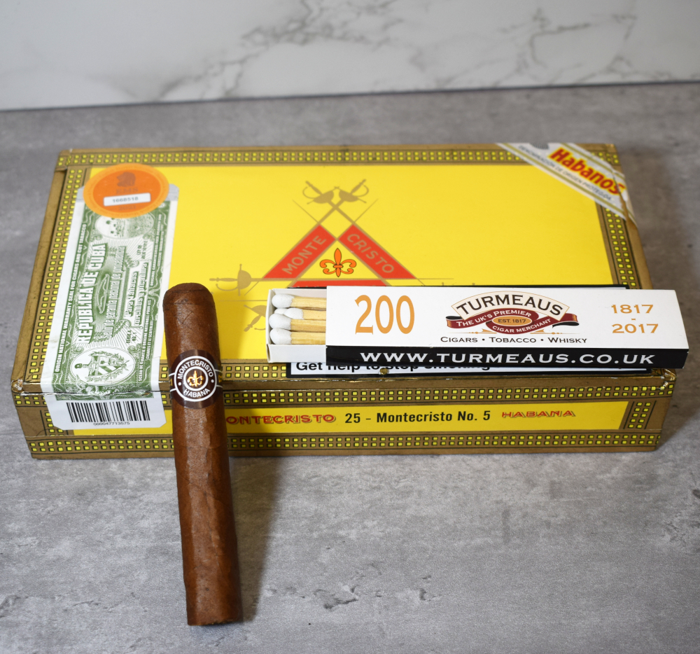 Montecristo No. 5 Cigar - Box of 25 | Montecristo Cigars