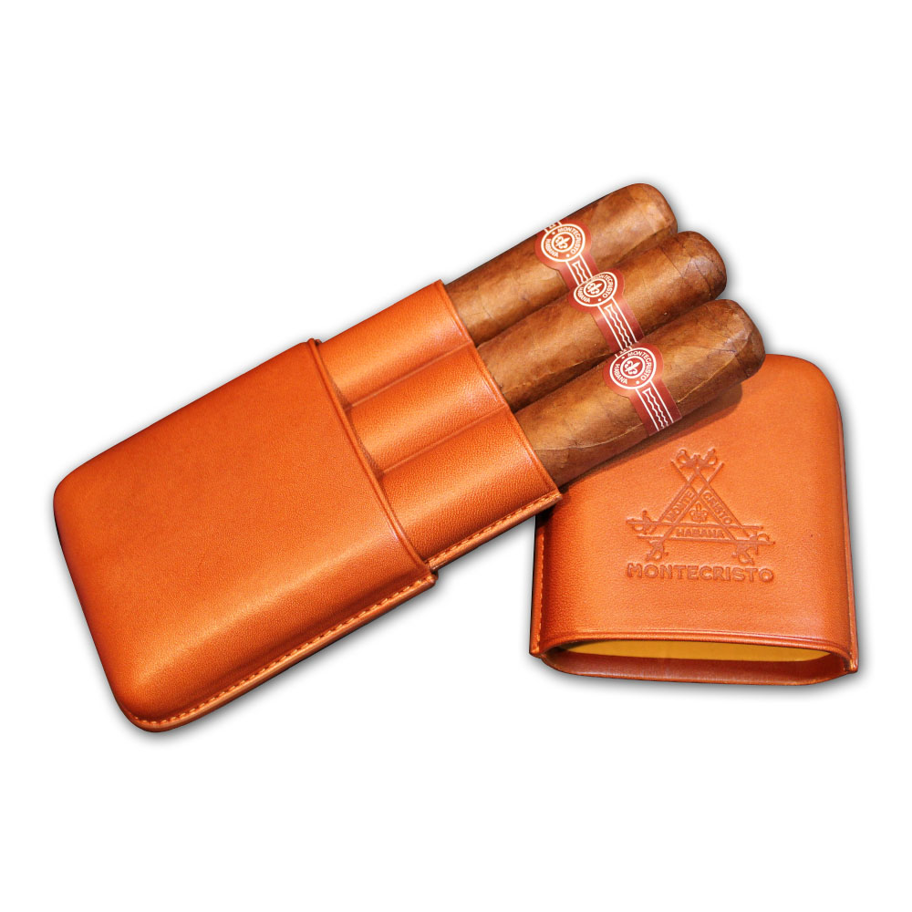 Montecristo Edmundo Leather Pouch - 3 Cigars (Discontinued)