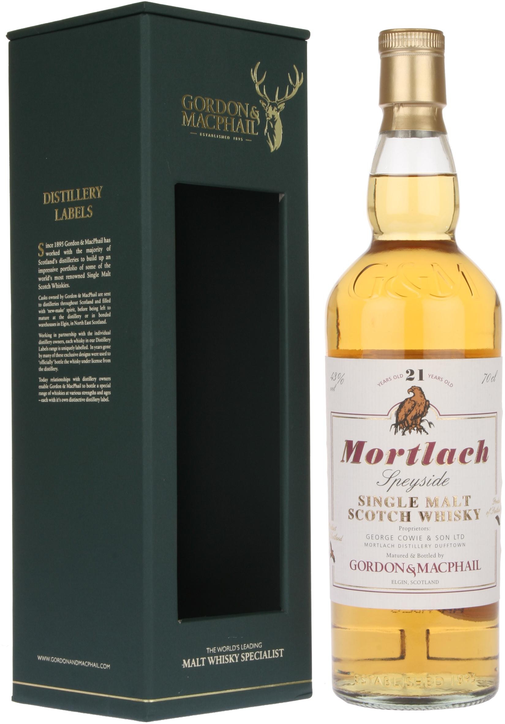 Mortlach 21 Year Old (Gordon & MacPhail) Whisky - 70cl 43%