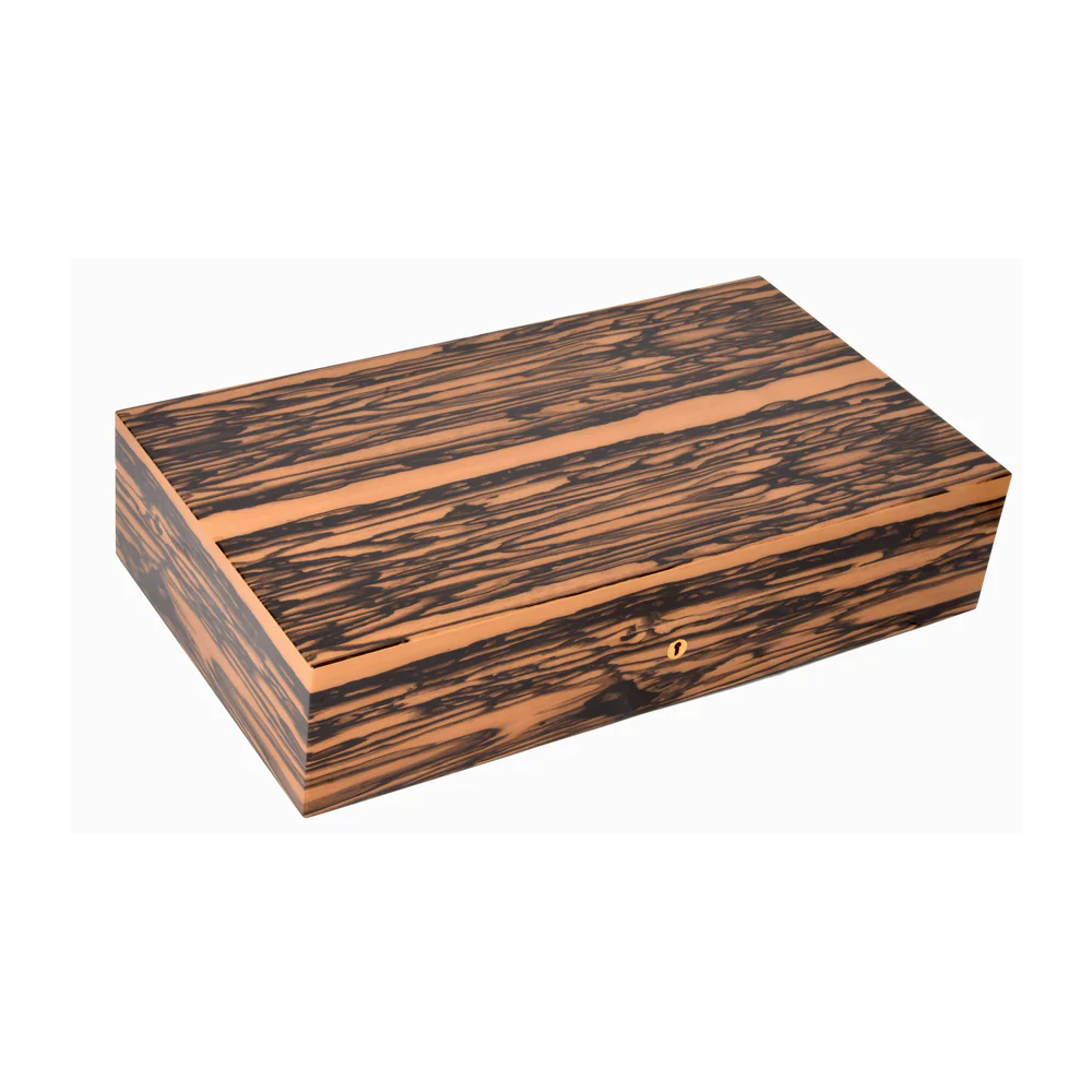 Elie Bleu Royal Ebony Humidor 110 Cigar Capacity