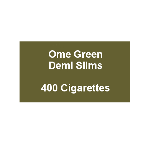 Ome Green Demi Slims - 20 packs of 20 cigarettes (400)