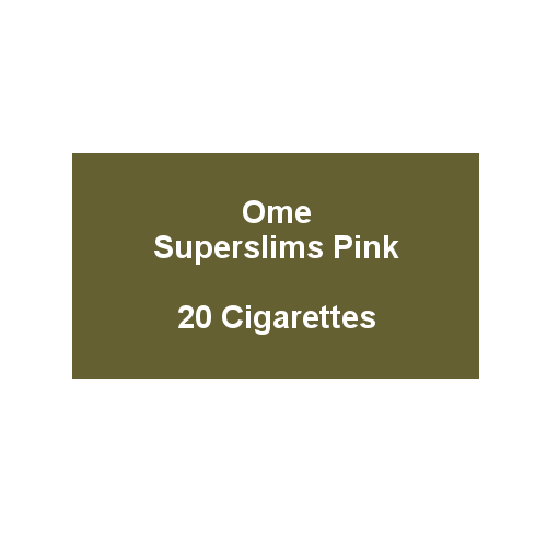 Ome Superslims Pink - 1 pack of 20 cigarettes (20)