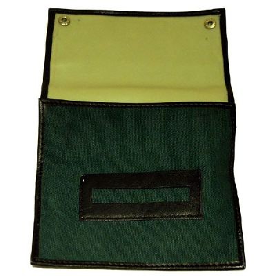Green Canvas Roll Up With Rubber Lining And Paper Holder