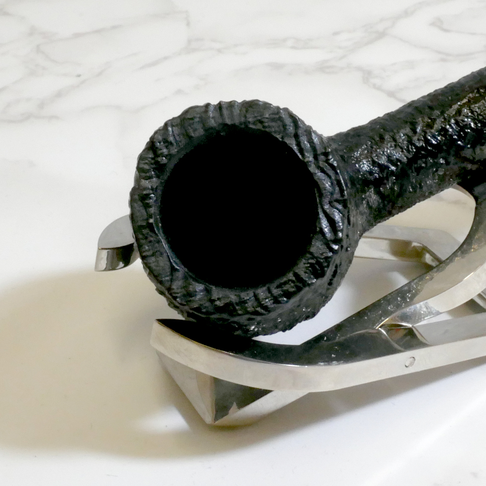 Peterson Cara Ebony X105 Sandblast Fishtail Pipe (PE2191)