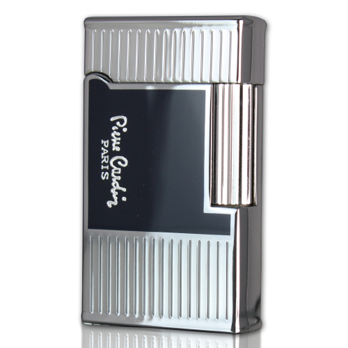 Pierre Cardin - Full Cap Flint Lighter - Black Lacquer