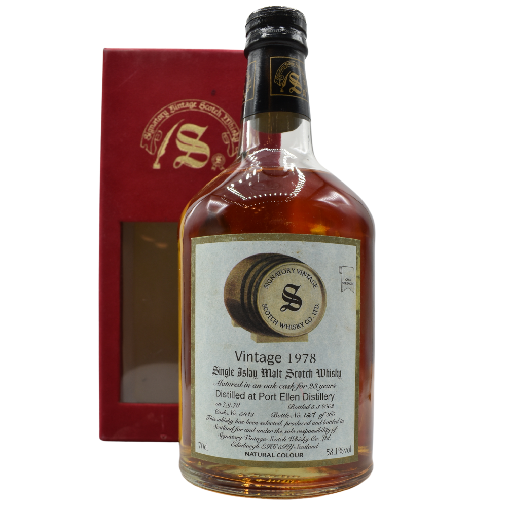 Port Ellen 23 Year Old Signatory 1978 - 58.1% 70cl - Bottle No