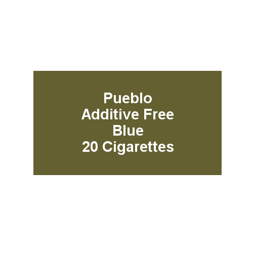 Pueblo Additive free Cigarettes - Blue - 1 x Pack of 20 (20)