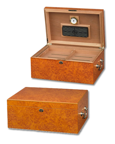 Enterprise Tuscany - Burl Humidor - 100 Cigar Capacity