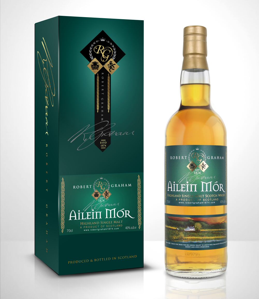 Ailein Mor 10 Year Old Award Winning Single Malt Whisky - 70cl 40%