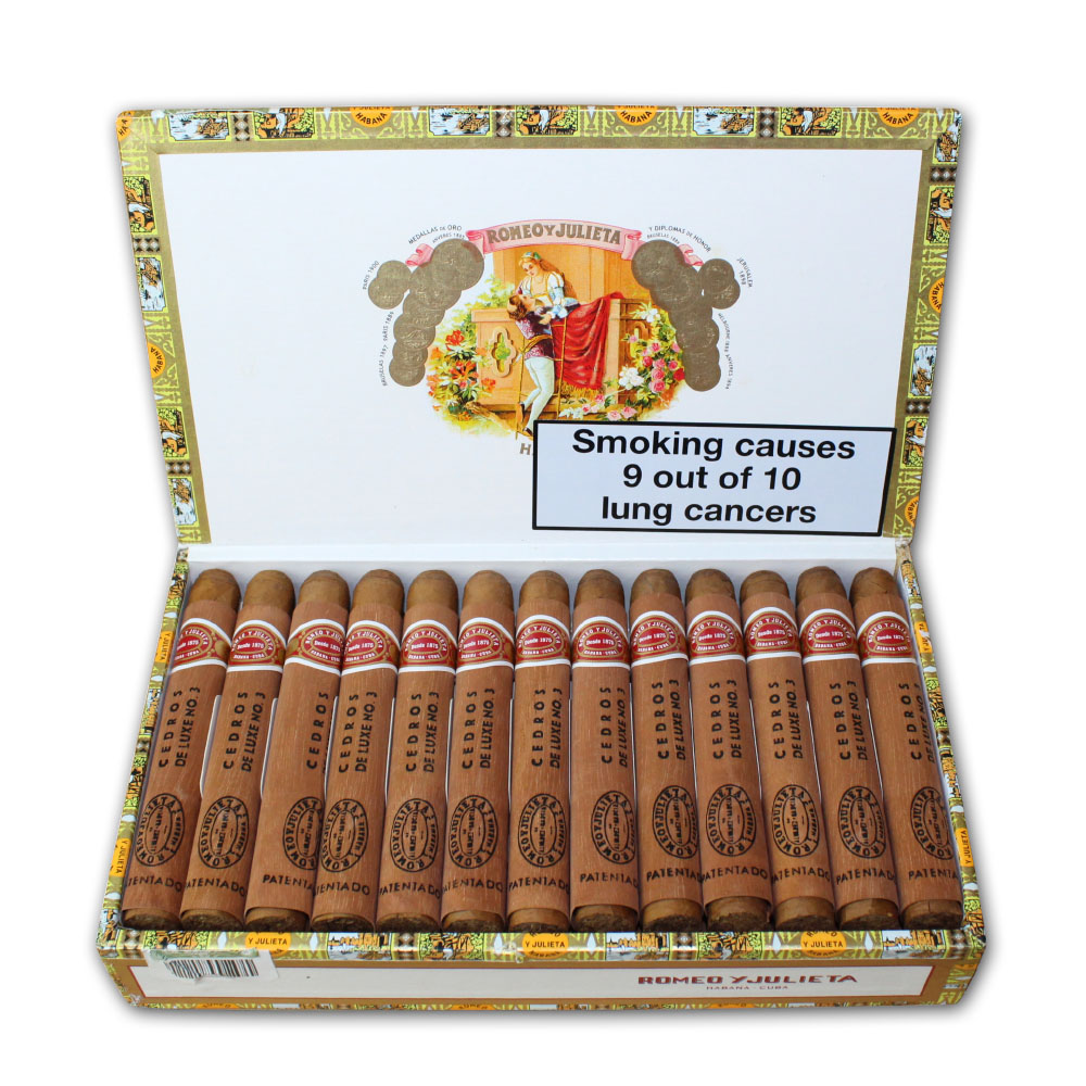 Romeo y Julieta Cedros de Luxe No. 3 Cigar - Box of 25