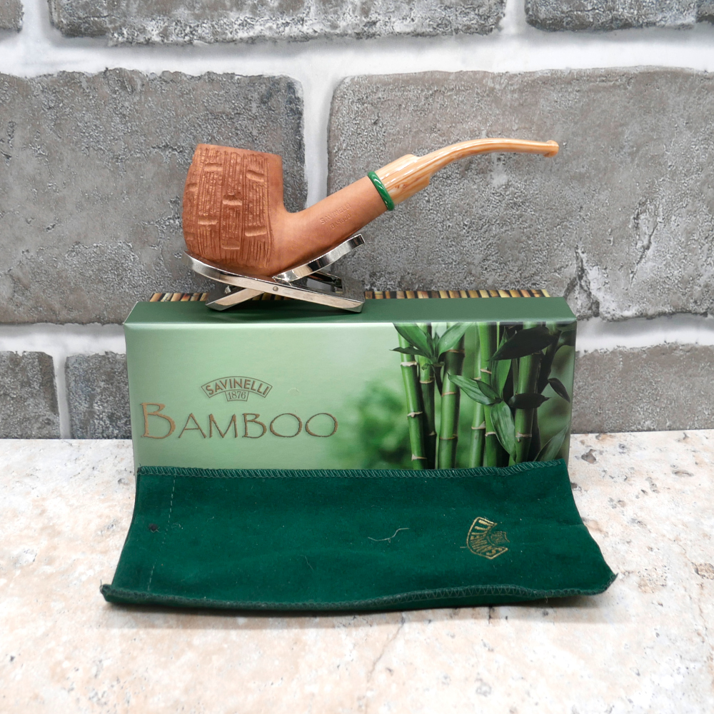 Savinelli Bamboo Rusticated 607 6mm Pipe (SAV687)