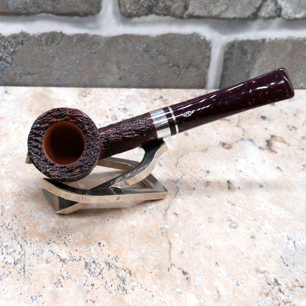 Savinelli Bacco Rusticated Dark Brown 409 6mm Pipe (SAV697)