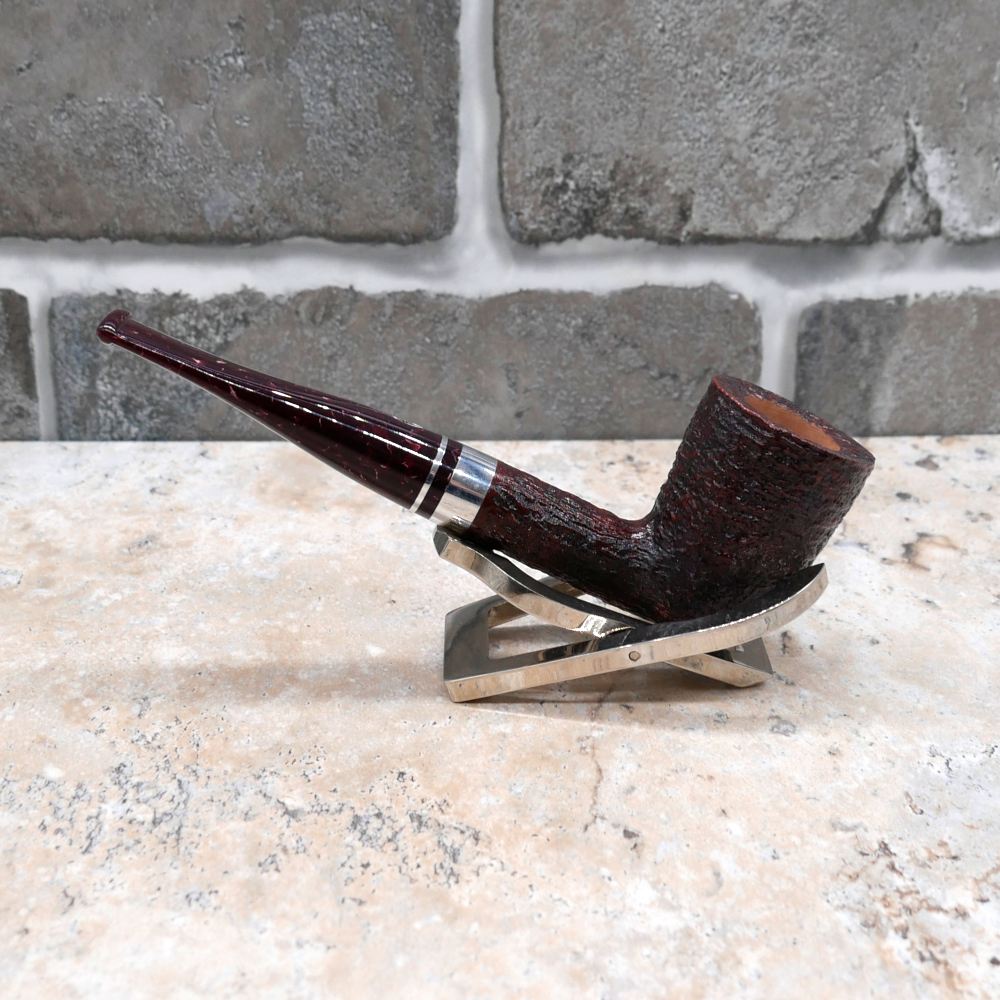 bacco pipe tobacco Savinelli Bacco Rusticated Dark Brown 409 6mm Pipe (SAV697)