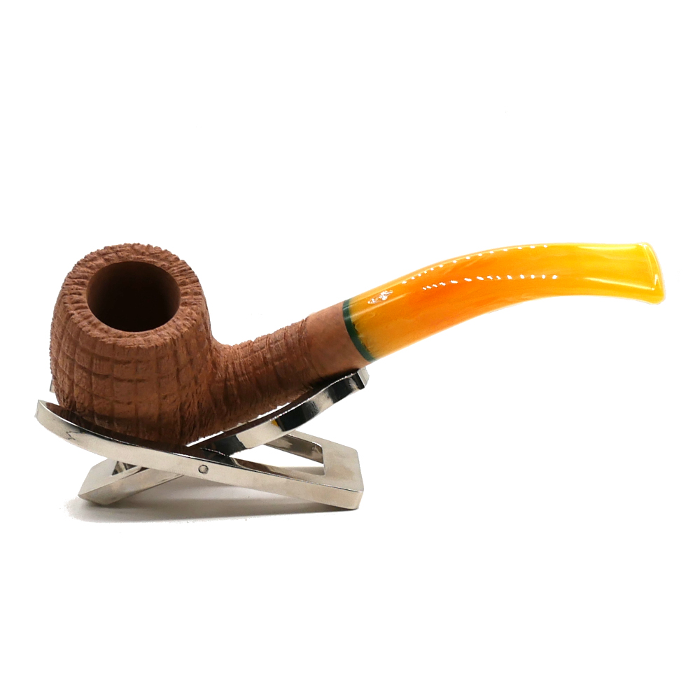 Savinelli Pannocchia 601 Rustic Bent 6mm Filter Fishtail Pipe (SAV2049)